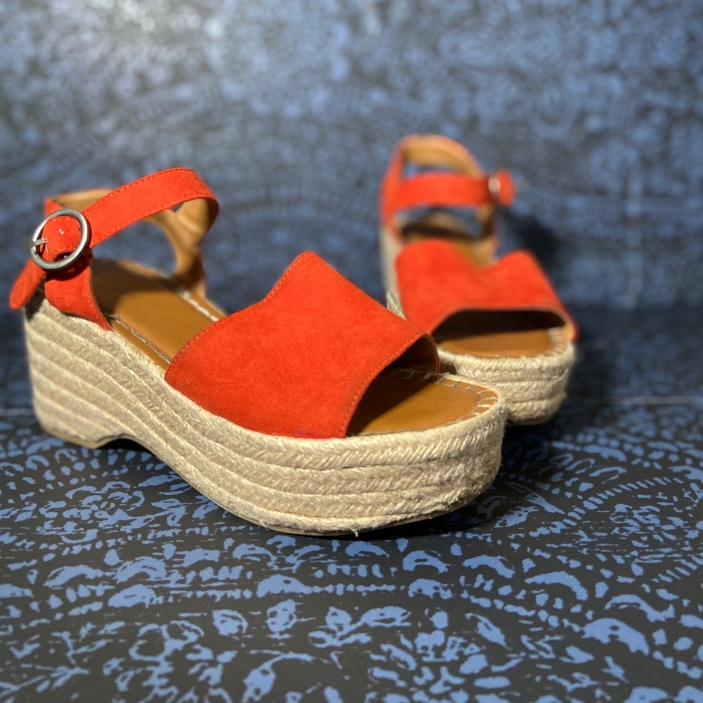 TARGET|Platform Sandals|Boho Shoes|Orange